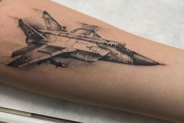 Тату-эскизы самолет
