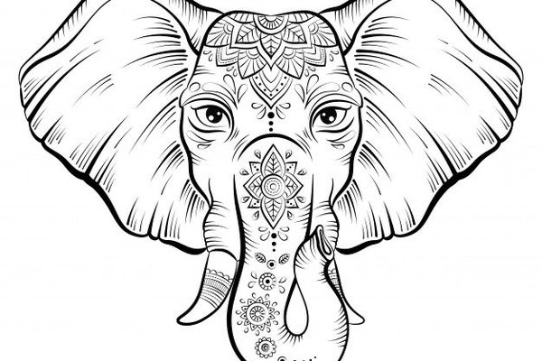 Тату-ескізи "Слон"