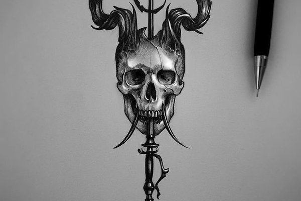 Тату-ескізи "Скелет"