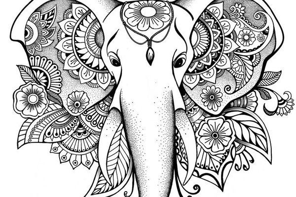 Тату-ескізи "Слон"