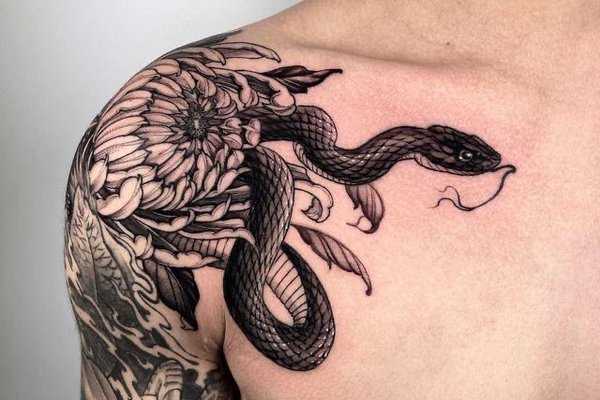 Тату эскизы змея