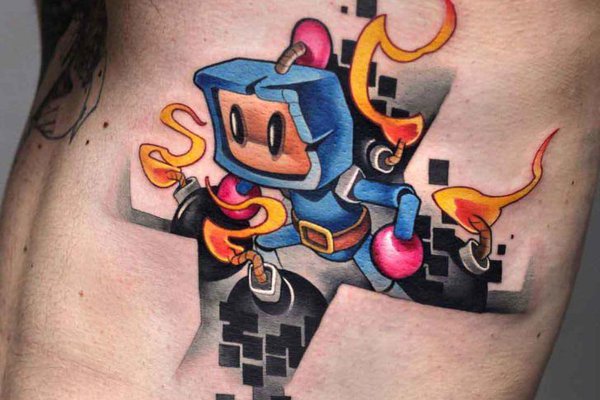 Тату-эскиз лего