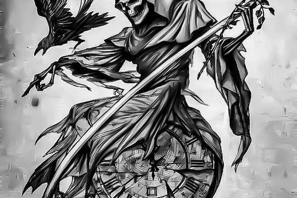 Тату-ескізи "Смерть з косою"