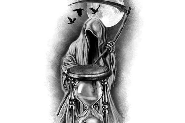 Тату-ескізи "Смерть з косою"