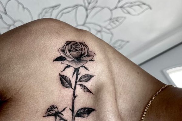 Тату эскизы розы