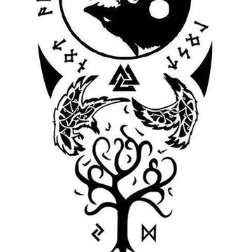 Тату скандинавские руны