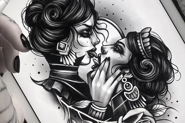 Тату ескізи дівчина