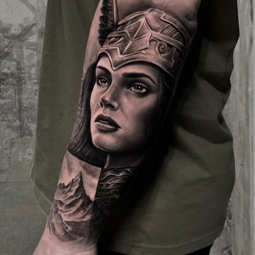 татуировка Валькирия