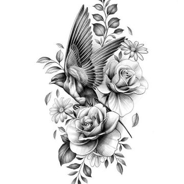 Тату-ескізи "Квіти"