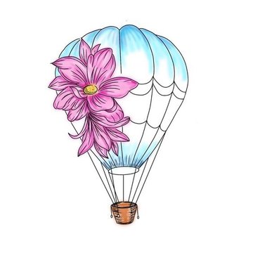 тату воздушный шар