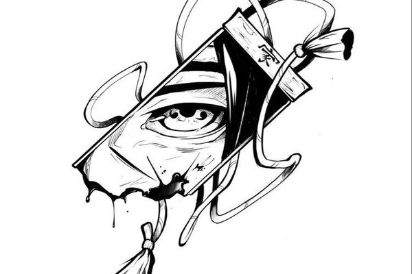 Тату эскиз аниме