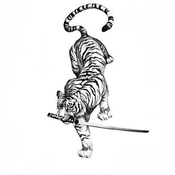 Тату ескізи «Тигр»