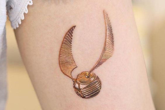 тату в стиле Гарри Поттера