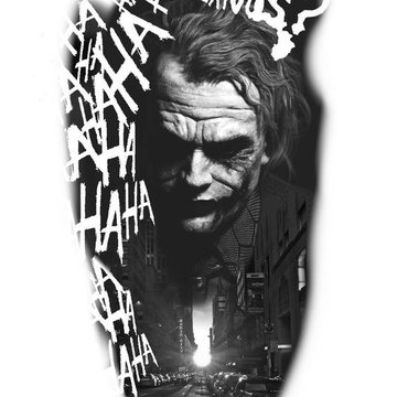 Тату эскизы джокера