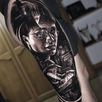 тату в стилі Гаррі Поттера