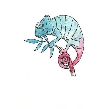 Тату-ескізи "Хамелеон"