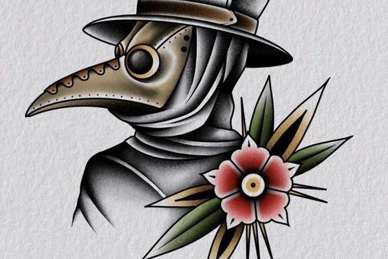 Тату ескізи "Чумний лікар"