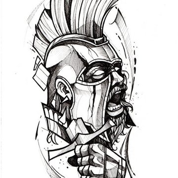 Тату ескізи гладіаторів