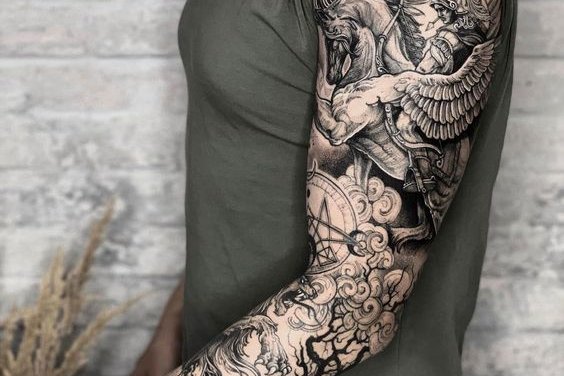 Тату рукав чоловічий