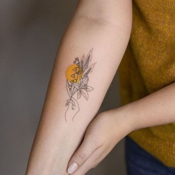 тату в стилі файн лайн