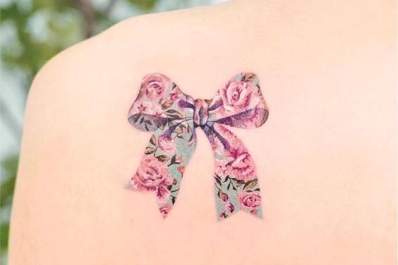 Тату эскизы бантик
