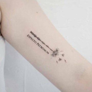 тату в стиле Гарри Поттера