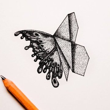 Тату-ескізи оригамі