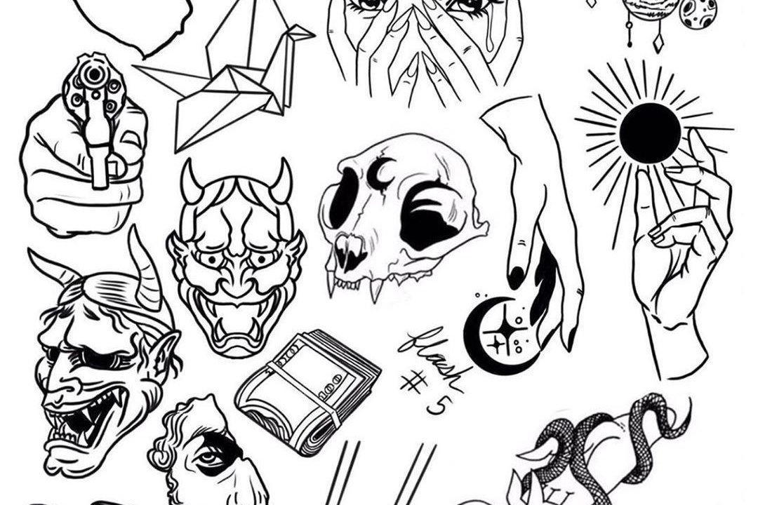 Тату-эскизы хендпоук