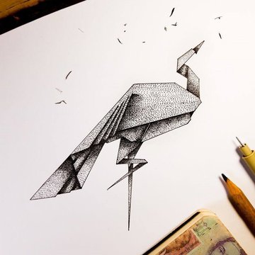 Тату-ескізи оригамі