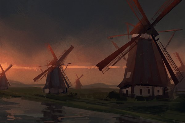 Тату-ескіз млин