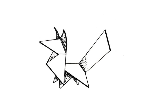 Тату-ескізи оригамі