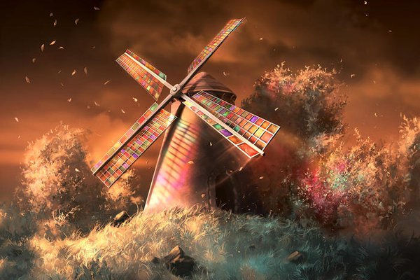 Тату-ескіз млин