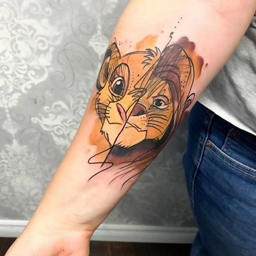 Тату ескізи героїв мультфільмів