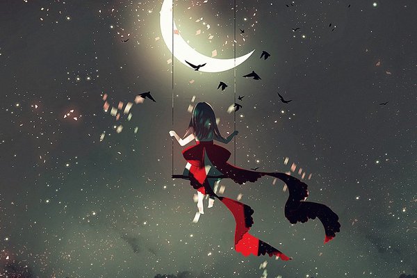 Тату ескізи молодий місяць