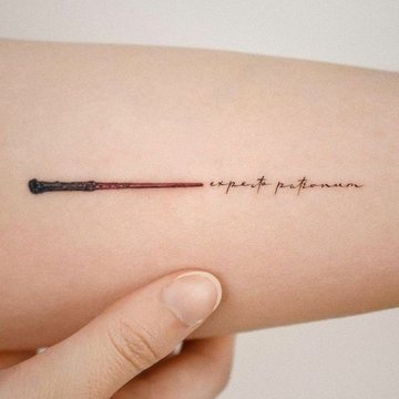 тату в стиле Гарри Поттера