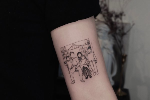 тату в честь семьи