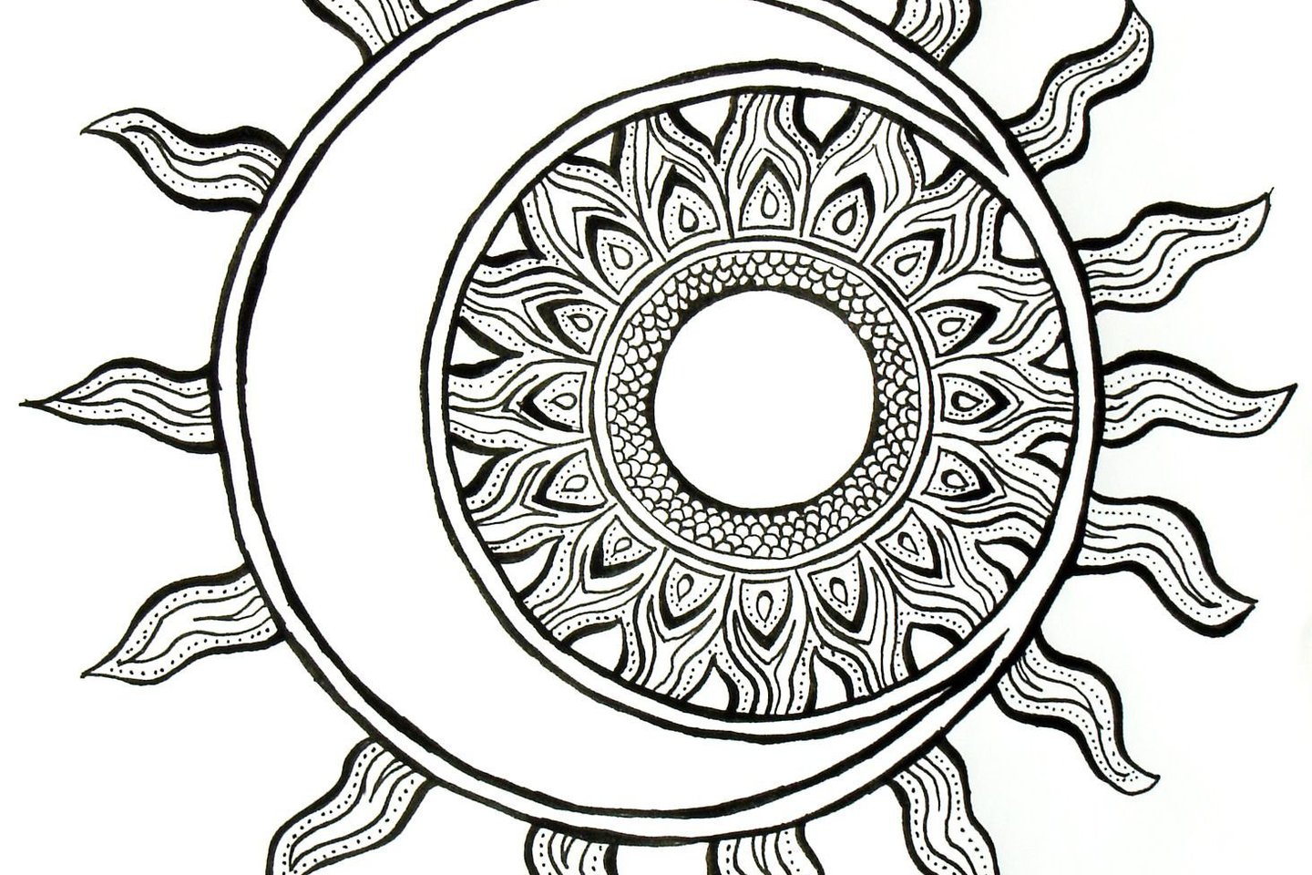 Тату ескізи «Сонце»