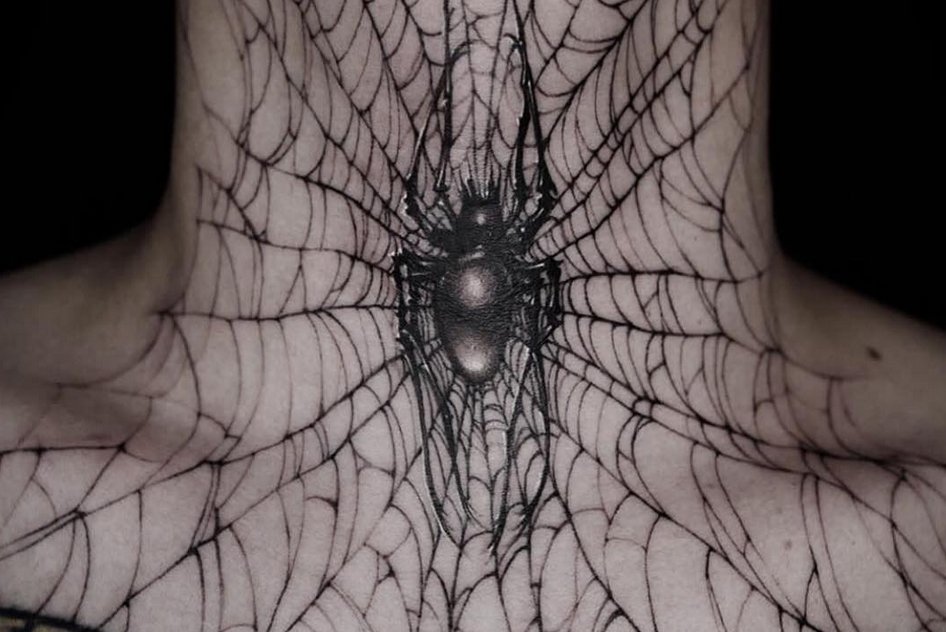 Тату эскизы паутины