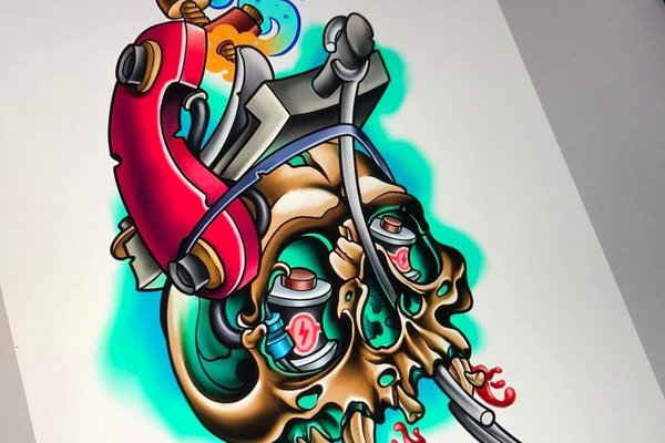 Тату эскизы нью скул