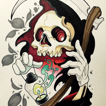 Тату эскизы нью скул