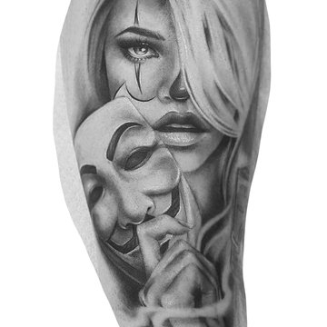 Тату-эскизы маски