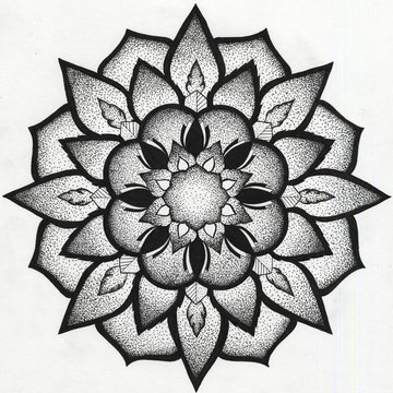 Тату эскизы дотворк