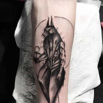 Тату ескізи Анубіса