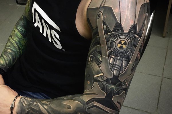 Тату ескізи біомеханіки