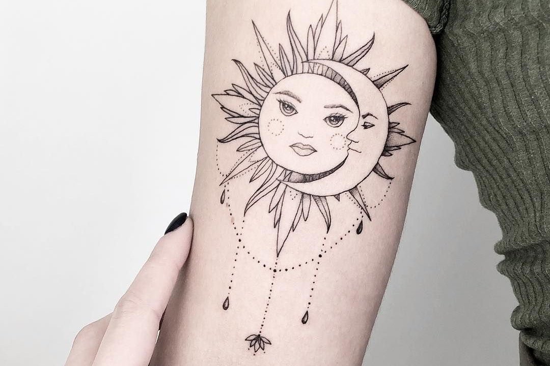Тату эскизы солнца