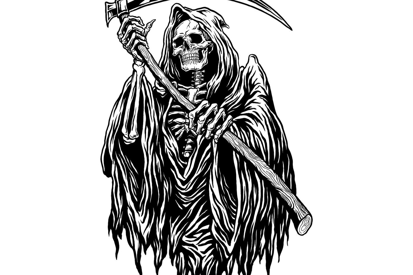 Тату-ескізи "Смерть з косою"