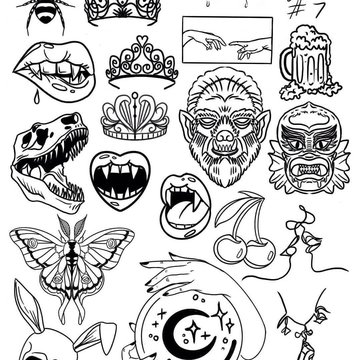 Тату-эскизы хендпоук