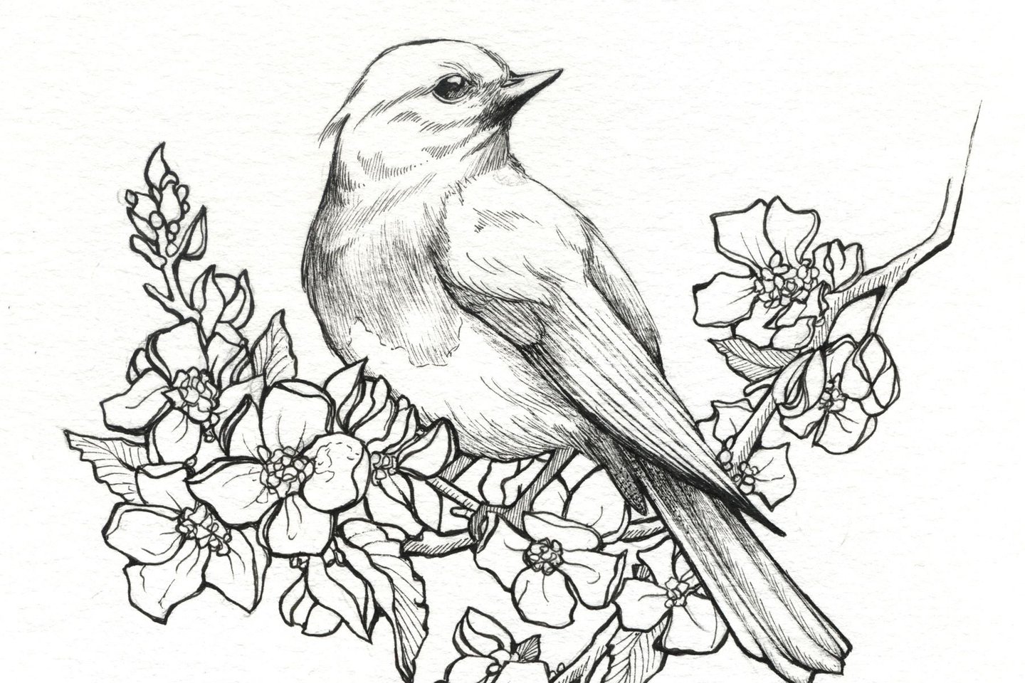 Тату ескізи горобець