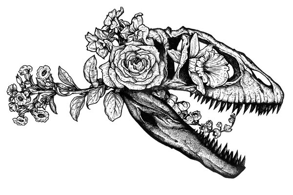 Тату-эскизы динозавр