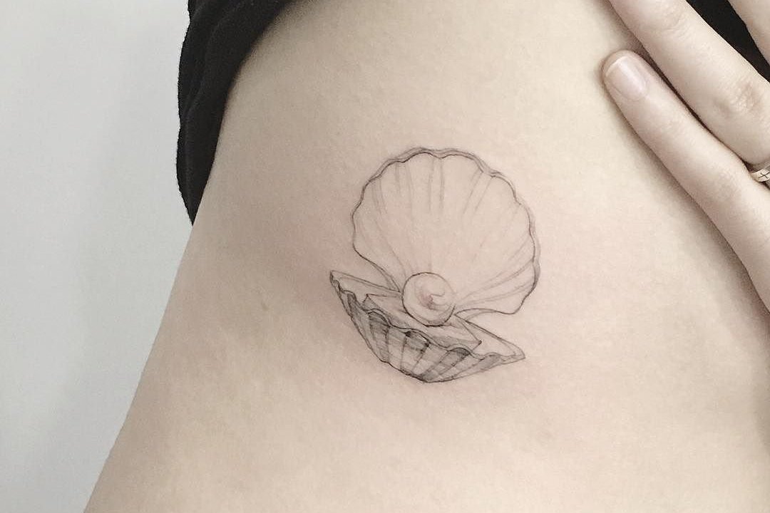 Тату ескізи перлина